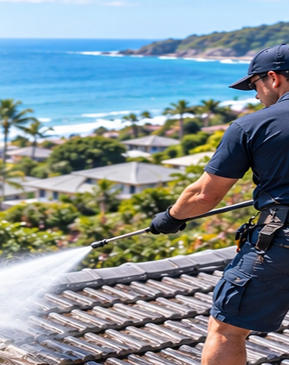 Professional soft wash roof cleaning in Sydney