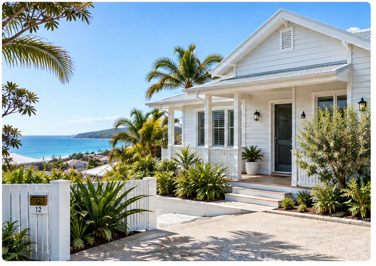 Residential exterior suitable for soft washing