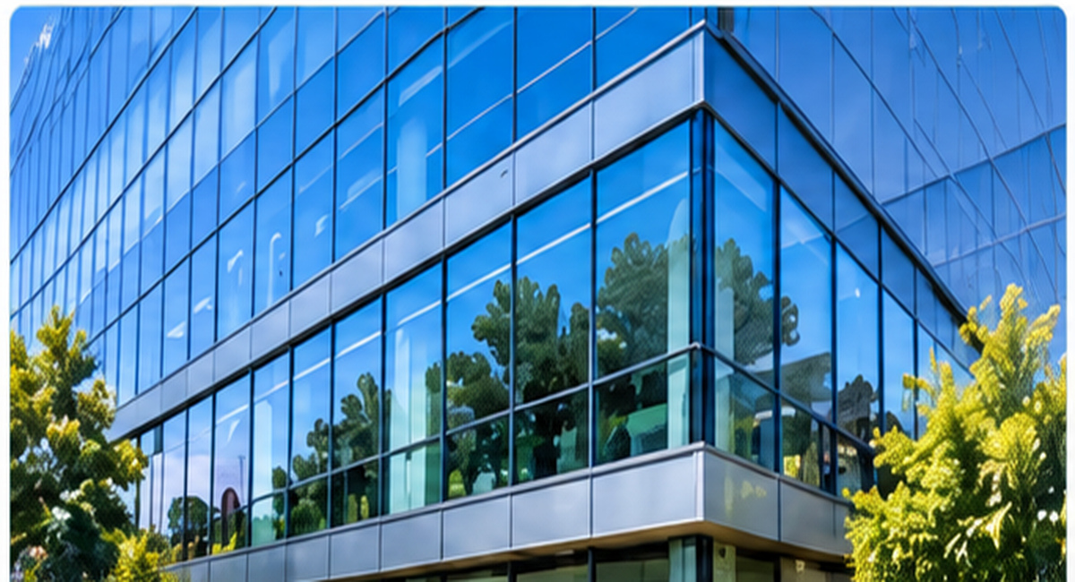 Commercial office window cleaning
